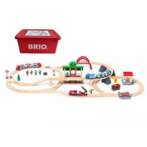 BRIO WORLD (ブリオ ワールド) 202クリスマス限定レールセット80000-136全62ピース 対象年齢3歳~ 専用ケース付き(クリスマスプレゼント、