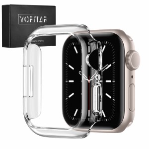 YOFITAR for Apple Watchケース45mm/41mm対応 Series 9/8/7 クリア アップルウォッチ保護カバー 保護ケース 耐衝? シンプル キズ防止 落