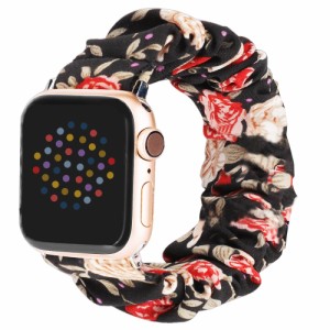 WOXDECO コンパチブル Apple Watch バンド シュシュ アップルウォッチ バンド 交換用ベルト Apple Watch Series SE/8/7/6/5/4/3/2/10 に
