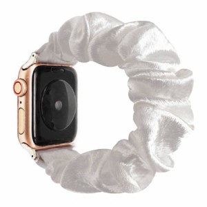 WOXDECO コンパチブル Apple Watch バンド シュシュ アップルウォッチ バンド シュシュ ベルト Apple Watch Series SE/8/7/6/5/4/3/2/1 