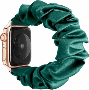 WOXDECO コンパチブル Apple Watch バンド シュシュ アップルウォッチ バンド シュシュ ベルト Apple Watch Series SE/8/7/6/5/4/3/2/1 