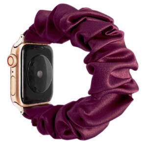 WOXDECO コンパチブル Apple Watch バンド シュシュ アップルウォッチ バンド シュシュ ベルト Apple Watch Series SE/8/7/6/5/4/3/2/1 