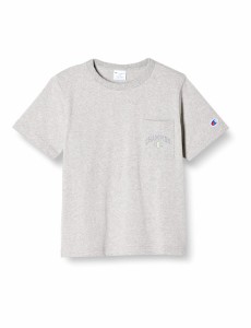 チャンピオン Tシャツ キッズ 半袖 丸首 綿100％ Relax Fit グラフィックロゴプリント ショートスリーブポケットTシャツ ベーシック CKSX