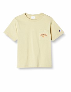 チャンピオン Tシャツ キッズ 半袖 丸首 綿100％ Relax Fit グラフィックロゴプリント ショートスリーブポケットTシャツ ベーシック CKSX