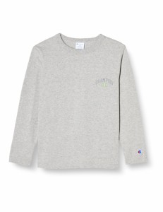 チャンピオン Tシャツ キッズ 長袖 丸首 綿100% Relax Fit グラフィックロゴプリント ロングスリーブポケットTシャツ CKSX407Z オックス