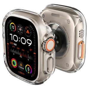 Spigen Apple Watch Ultra2 ケース/Apple Watch Ultra ケース 49mm 対応 落下 衝撃 吸収 簡易着脱 超薄型 シンプル スリム 軽量 保護カバ