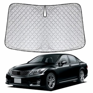 トヨタ クラウン 200系 専用サンシェード 車 フロント 2008-2012 TOYOTA Crown 200 フロントガラス用 UVカット 日よけ 車中泊 遮光 断熱 