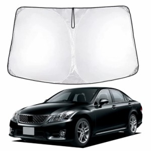 トヨタ クラウン 200系 専用サンシェード 車 フロント 2008-2012 TOYOTA Crown 200 フロントガラス用 UVカット 日よけ 車中泊 遮光 断熱 