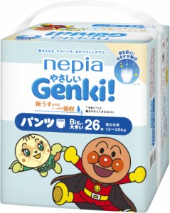 パンツ BIGより大きいサイズ ネピアGENKI! アンパンマン おむつ ネピア やさしいGENKI! パンツ (13~28kg)26枚