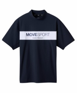 ムーブスポーツ デサント Tシャツ SUNSCREEN ミニ鹿の子 モックネックシャツ ストレッチ 吸汗速乾 UVカット(UPF50+) サンスクリーン 夏 