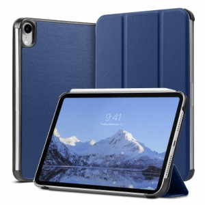 VENINGO iPad Mini6 ケース iPad Mini 第6世代 保護ケース 薄型 PU+PC マイクロファイバー裏地 手帳型レザーケース 手帳型カバー シンプ