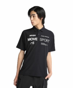 ムーブスポーツ Tシャツ デサント 半袖 限定モデルあり UVカット 吸汗速乾 ドライ ストレッチ サンスクリーン トレーニング メンズ BK(DM