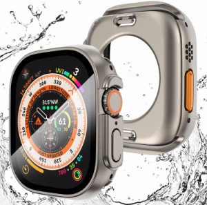 AMAPC 2023強化版 for Apple Watch ケース 45mm 44mm 対応 と互換性があり 数秒で Ultra シリーズの外観に変換できます 360度全面防水 バ