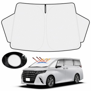 ハンドル日よけカバー付きMozan トヨタ アルファード ヴェルファイア 30系 サンシェード フロントガラス用 ALPHARD VELLFIRE 30 201 - 20