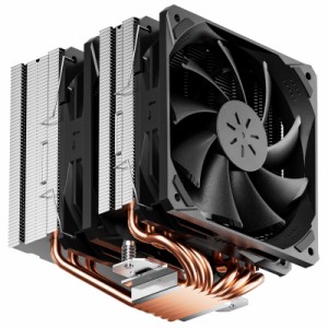 Novonest CPUクーラー 高性能デュアルタワー 空冷 CPUファン 2つ 120mm PWM 4PIN 静音ファン搭載 簡易 cpu cooler エアクーラー 6本の銅