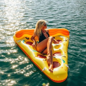 浮き輪 うきわ 浮き輪 フロート ピザ ピッツァ フローティングボード 黄色 イエロー 大きいサイズ 巨大 ビッグサイズ 大人 150cm 180cm 