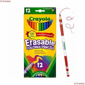 クレヨラ 消せる色えんぴつ 12色 色鮮やか 消しゴム付き色鉛筆 684412 正規品