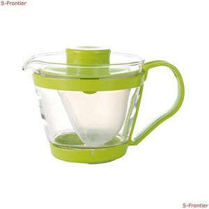 iwaki(イワキ) 耐熱ガラス ティーポット レンジのポット 茶器 グリーン 400ml K863-G