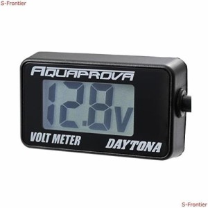 デイトナ(Daytona) AQUAPROVA (アクアプローバ) バイク用 電圧計 デジタル 防水 バックライト コンパクト ボルトメーター 92386