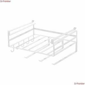 山崎実業(Yamazaki) 戸棚下 多機能ラック ホワイト 約W30.5×D26×H16cm タワー tower キッチンペーパーホルダー キッチンラック 2845