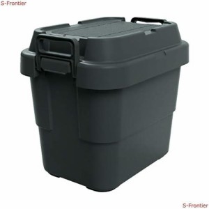 TRUSCO(トラスコ) トランクカーゴ 収納ボックス フラット天板仕様 20L 黒 BLKCF-20