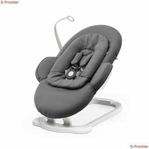 Stokke ストッケ ステップス バウンサー ヘリンボーングレー ホワイトシャーシ