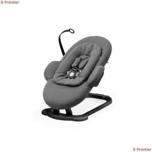 Stokke ストッケ ステップス バウンサー ヘリンボーングレー ブラックシャーシ