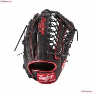 ローリングス(Rawlings) 野球用 グラブ グローブ 大人用 軟式用 HOH? METALLIC [外野手用] サイズ12.5 GR3FHMB88 ブラック/スカーレット 