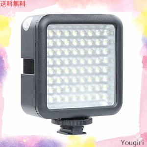 Godox 撮影機材 照明 LED 64 ビデオライト 補助照明 撮影用ライト 輝度 調整可能 単三電池 4本 複数台増設可能 動画 撮影 Nikon Canon用 