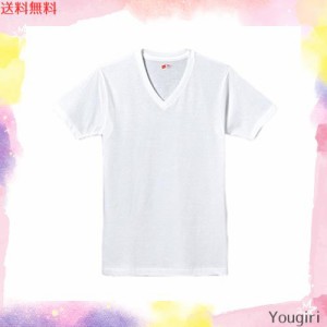 [ヘインズ] 半袖Tシャツ(3枚組) 綿100% 柔らかい肌触り Vネック 赤ラベル メンズ ホワイト(Vネック) M