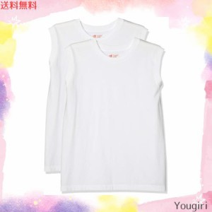 [ヘインズ] ノースリーブシャツ(2枚組) 綿100% ジャパンフィット 2P Japan Fit for HER スリーブレスTシャツ HW5317 レディース ホワイト