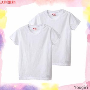 [ヘインズ] Tシャツ(2枚組) 綿100% ジャパンフィット 5.3オンス 2P Japan Fit for HER クルーネックTシャツ HW5320 レディース ホワイト/