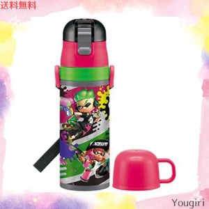 スケーター(Skater) 子供用 2WAY ステンレス キッズ 水筒 コップ付き スプラトゥーン 2 430ml 男の子 SKDC4