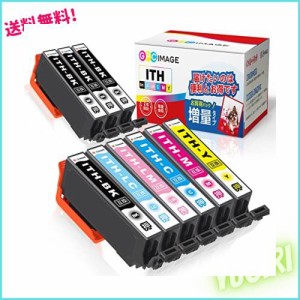 GPC Image イチョウ 互換インクカートリッジ ITH-6CL 6色パック+ ITH-BK 黒3本 (計9本) 増量タイプ エプソン(Epson)用 ITH イチョウ イン