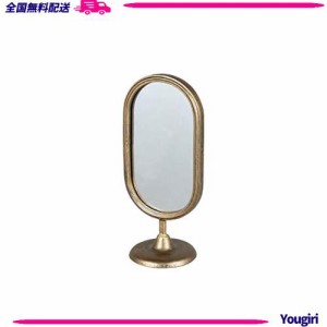 ダルトン(Dulton) 鏡 テーブル トップ ミラー 高さ322×幅155×奥行120mm 長円形タイプ TABLE TOP MIRROR OVAL H19-0111