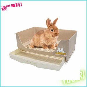 Gifty うさぎ トイレ 四角 40*30 大型 うさぎのトイレ ロップ フェレット チンチラ デグー モルモット 小動物 引き出し 大きめサイズ