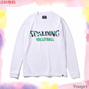 スポルディング バレーボール バレーボールロングスリーブTシャツ マルチカモロゴ  ホワイト Mサイズ バレー バレーボール