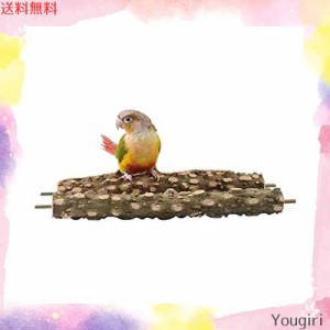 MUYYIKA 鳥用止まり木 天然木 インコ 文鳥 スタンド 爪を磨く くちばしとぎ 立ち場 バードケージ用 アクセサリー ステージ おもちゃ 自然