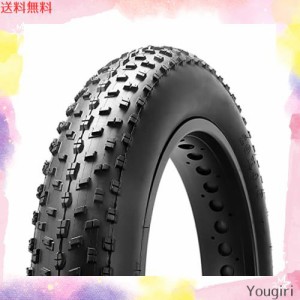 MOHEGIA ファットタイヤ: 20 x 4.0インチ ファットバイクタイヤ - 折りたたみビードの電動自転車タイヤ - 広いマウンテンスノーバイクに