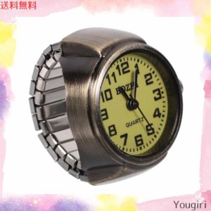 LEDMOMO ユニークなミニフィンガーリングウォッチ耐久性指腕時計実用ミニクォーツ時計