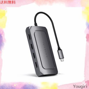 Satechi USB4 マルチ USBCハブ 9in1 PD充電 イーサネット 最大8K HDMI (MacBook Pro/Air2018以降/M1/M2対応)