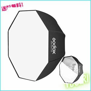 GODOX 120cm オクタゴン型ソフトボックス 組立不要 アンブレラタイプ 収納バッグ付き ロケ撮影 スタジオ撮影 