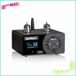 AIYIMA TUBE-T10 Bluetooth 5.0 Jan5654 TUbe 真空管プリアンプ ステレオDC12V オーディオンプリアンプ高音と低音調整ホームシアター