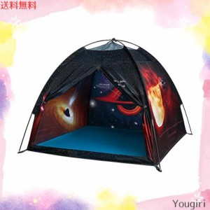 Mnagant キッズテント 宇宙旅行テント 折りたたみ テントハウス 室内 屋外 収納バッグ付き 子供用テント キャンプセット 秘密基地 こども