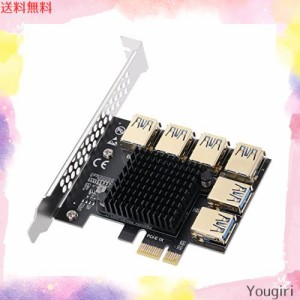 BEYIMEI PCIE X1〜6 PCI-Eポートカード、6 pcie usbグラフィックデバイス用、USB3.0〜PCIEスロット、PCIEシグナリング、暗号通貨ETFマイ