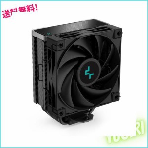 DeepCool AK400 ZERO DARK パフォーマンス CPU クーラー、4 つのダイレクト タッチ銅製ヒート パイプ、120mm 流体動圧ベアリング PWM フ