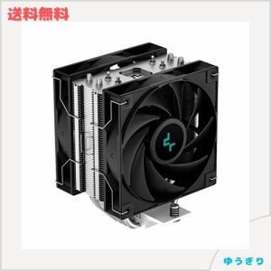 DeepCool AG400 PLUS シングルタワー CPU クーラー、120mm ファン、ダイレクトタッチ銅製ヒートパイプ、Intel/AMD サポート