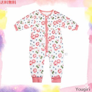 [MOEMOE BABY] スリーパー赤ちゃん 冬 2.5Tog ベビー寝袋脚付き 綿 通気性 ベビースリープサック ベビースリーピングバッグ 長袖 柔らか