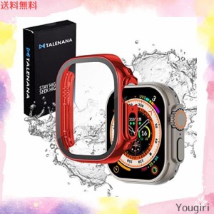 TALENANA for Apple Watch Ultra 2/Apple Watch Ultra 防水ケース 49mmアップルウォッチ 用 保護ケース 強化ガラスフィルム Apple Watch 