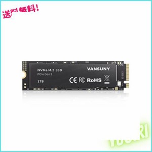 Vansuny 内蔵SSD 1TB PCle 3.0×4 NVMe M.2 SSD 3D NAND NVMe M.2 2280 内蔵ソリッド ステート ドライブ PCIe SSD より高速な PC とラッ